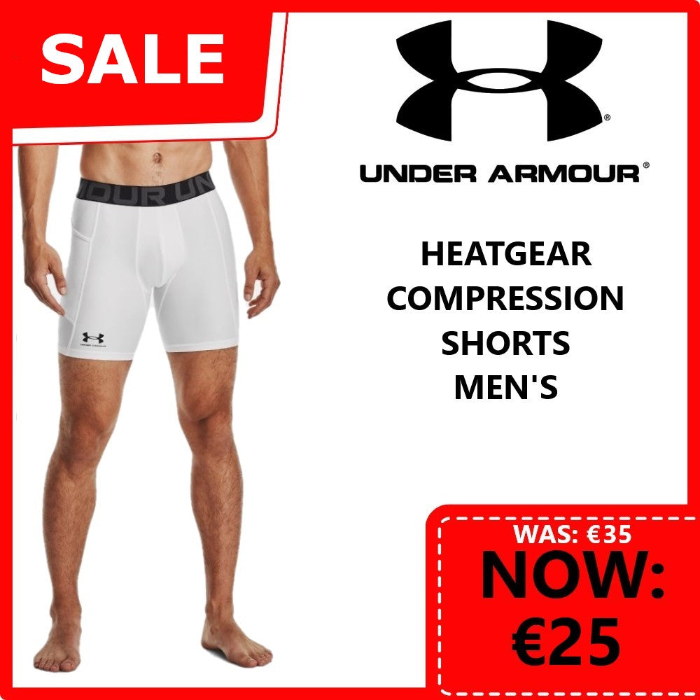 Under Armour Heatgear Compression Shorts Men's (White 100) – Gleeson Sport  Scene