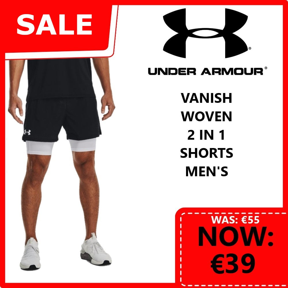 Under Armour Men's Vanish Woven Shorts Black / Pitch Grey