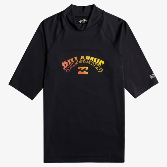 Billabong Arch Short Sleeve Rash Vest Men's (Black)