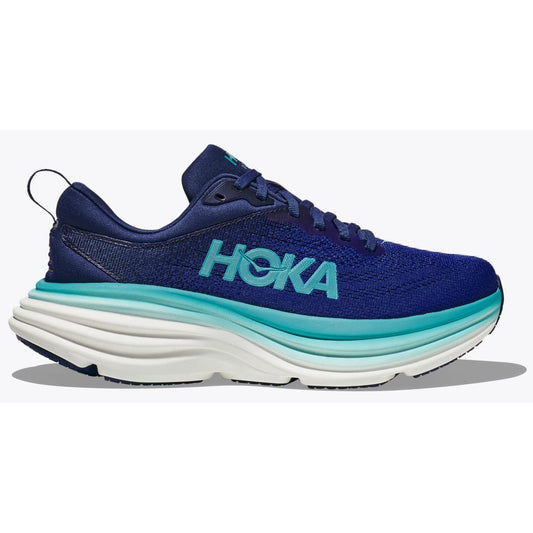 Hoka Bondi 8 Running Shoes Women's (Bellweather Blue Evening Sky)
