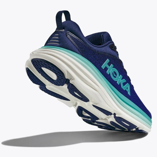 Hoka Bondi 8 Running Shoes Women's (Bellweather Blue Evening Sky)