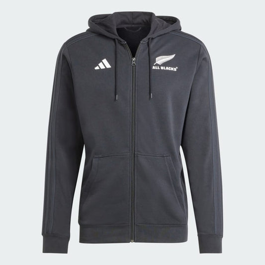 Adidas All Blacks 3 Stripes Full Zip Hoodie Men's (HZ4491)