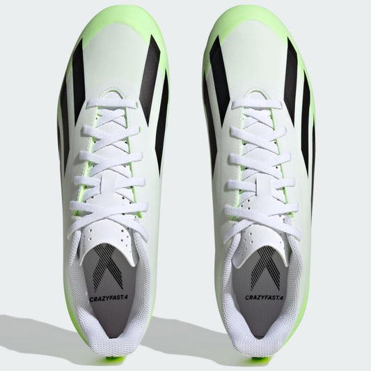 Adidas X Crazyfast .4FXG Football Boots Men's (White Green)
