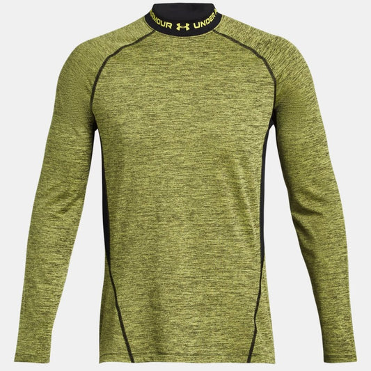 Under Armour ColdGear Twist Mock Baselayer Men's (Lime 743)