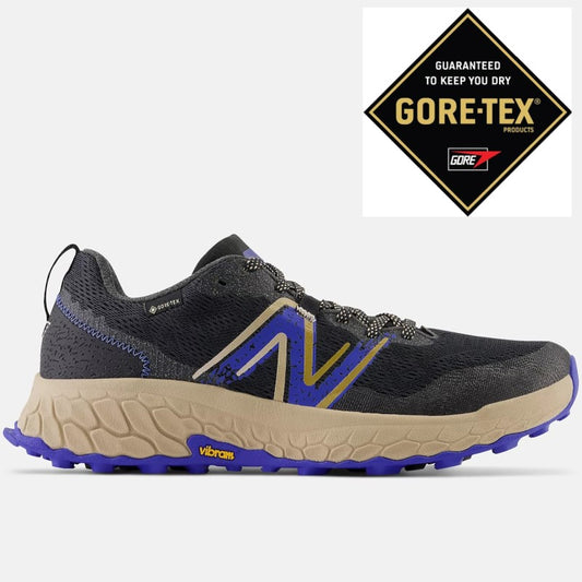 New Balance Hierro V7 Gore Tex Trail Shoes Men's (Black Marine Blue)