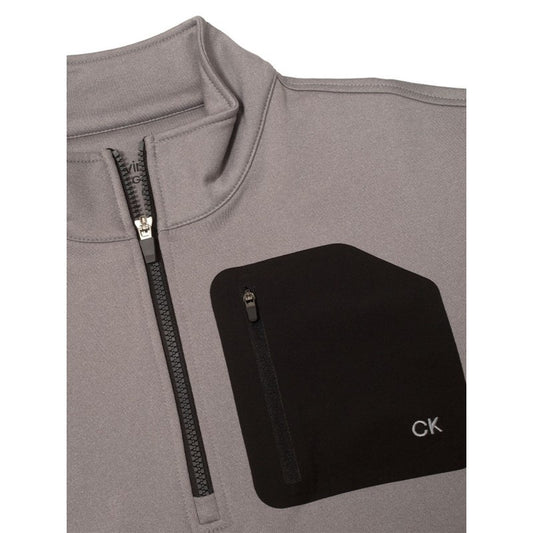 Calvin Klein Delta Half Zip Top Men's (Silver Marl)
