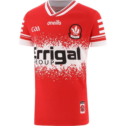 O'Neill's Derry GAA Home Jersey 2024 Kid's (Red Shadow White)