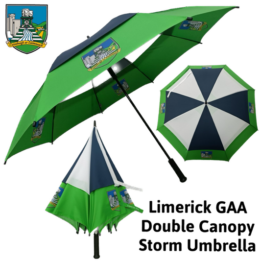 Limerick GAA Double Canopy Storm Umbrella