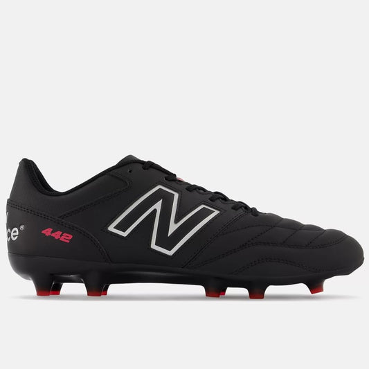 New Balance 442 V2 Team FG Football Boots Men's (Black Silver)