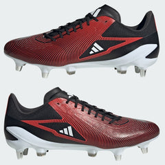 Adidas Adizero RS15 Ultimate SG Rugby Boots Men's (Black Silver Red IF0518)