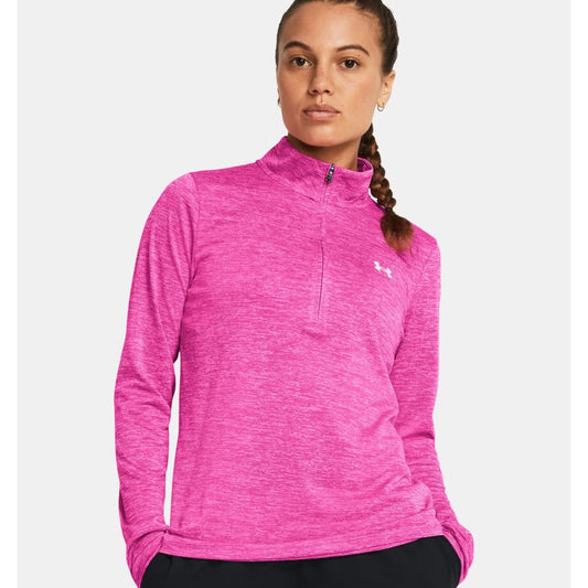 Under Armour Tech Twist Half Zip Top Women's (Rebel Pink 652)