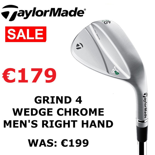 Taylor Made Grind 4 Wedge Chrome Men's Right Hand