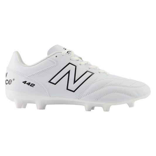New Balance 442 V2 Academy FG Football Boots Men's (White Black)