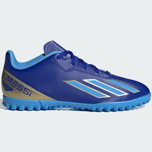 Adidas X Crazyfast Messi Club Turf Football Boots Kid's (Blue ID7022)