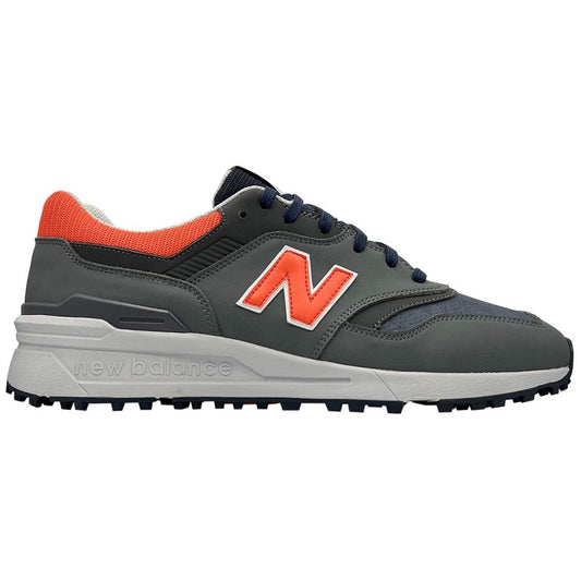 New Balance 997 Spikeless Golf Shoes Men's (Grey Orange)