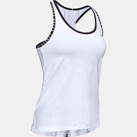 Under Armour Knockout Tank Top Women's (White Black 100)