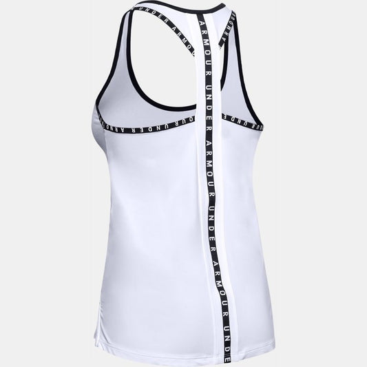 Under Armour Knockout Tank Top Women's (White Black 100)