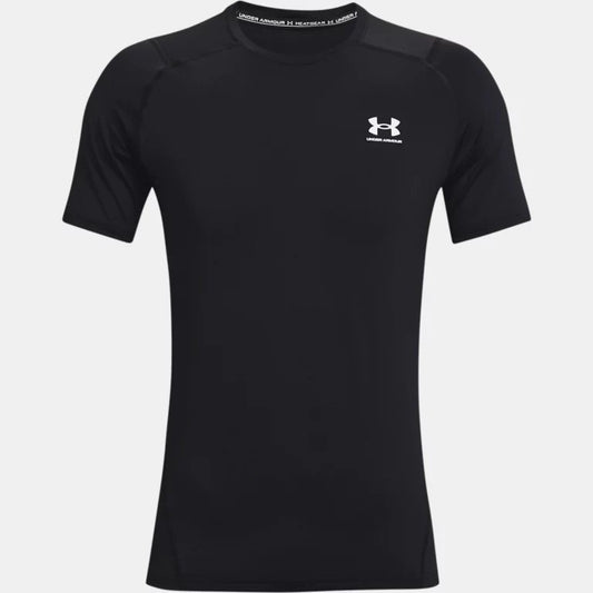 Under Armour HeatGear Fitted T-Shirt Men's (Black White 001)
