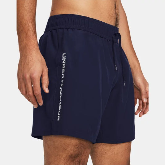 Under Armour Tech Woven Wordmark Shorts Men's (Navy White 410)