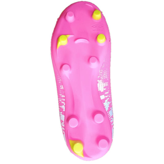 Umbro Formation II Velcro FG Football Boots Junior (Pink)