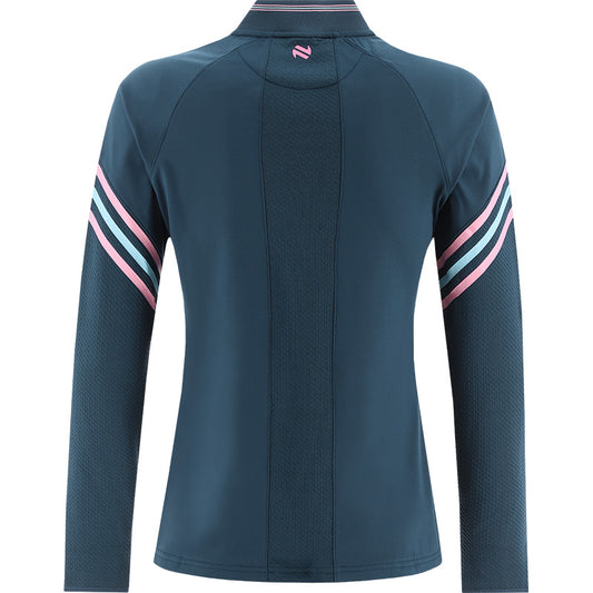 O'Neills Limerick GAA Weston 184 Half Zip Top Girls (Teal Cotton Candy)