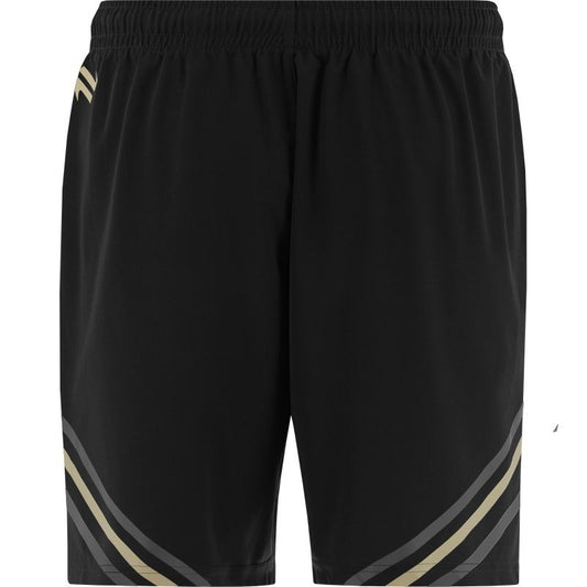 O'Neills Clare GAA Weston 049 Poly Shorts (Black Grey)