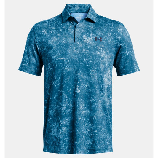 Under Armour Playoff 3.0 Print Polo Shirt Men's (Photon Blue 406)