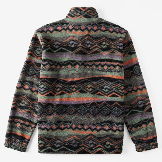 Billabong Boundary Half Zip Mock Neck Fleece Men's (Grey Violet GVO)