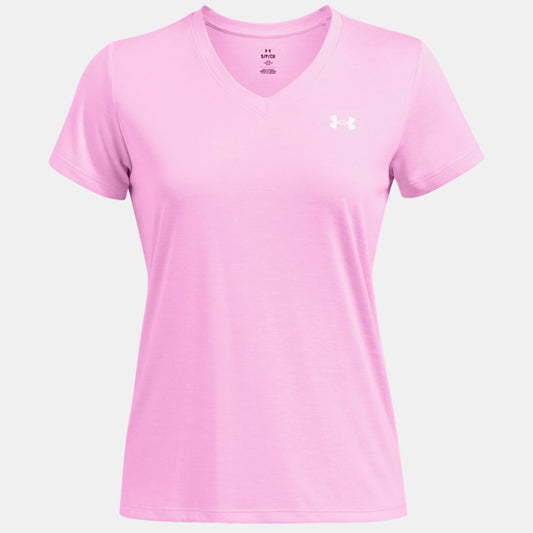 Under Armour Tech Twist V Neck T-Shirt Women's (Stellar Pink 638)