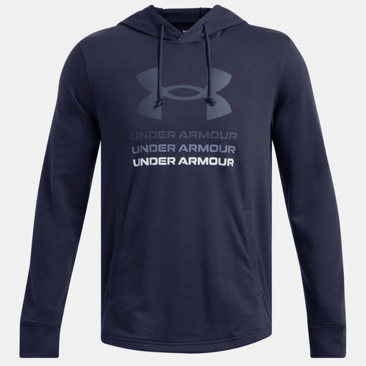 Under Armour Rival Terry Graphic Hoodie Men's (Midnight Navy 411)