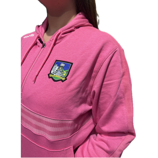 O'Neill's Limerick GAA Nepal 100 Fleece Hoodie Girl's (Pink)