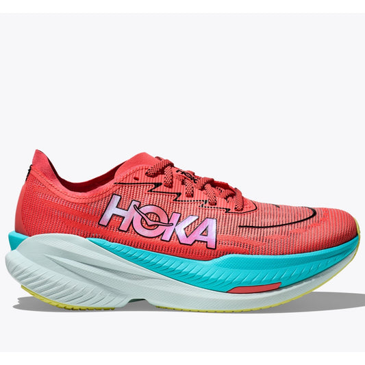 Hoka Mach X 2 Running Shoes Men's (Graperuit Electric Coral GRFT)