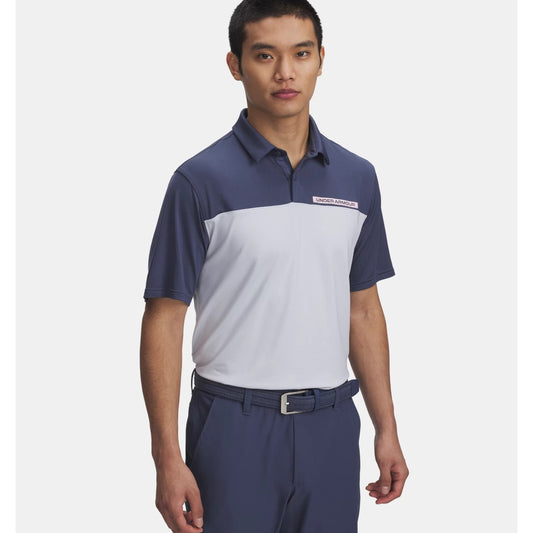 Under Armour Tee To Green Colour Block Polo Men's (Grey 044)