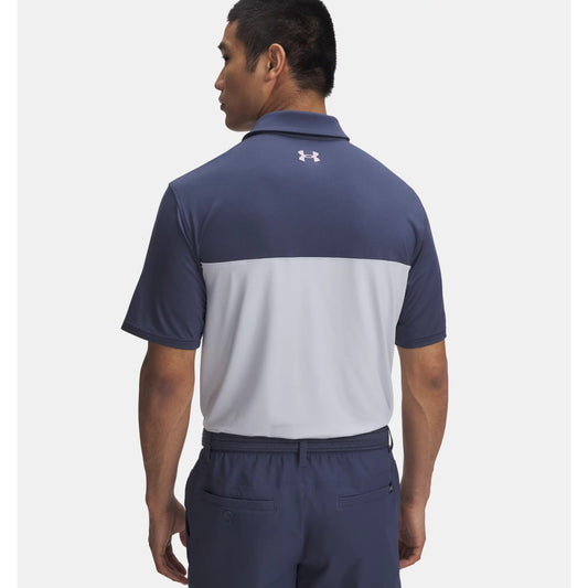 Under Armour Tee To Green Colour Block Polo Men's (Grey 044)