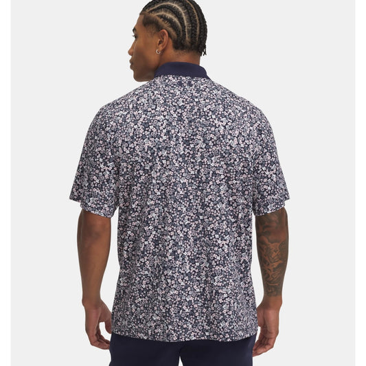 Under Armour Matchplay Printed Polo Shirt Men's (Navy Grey 418)