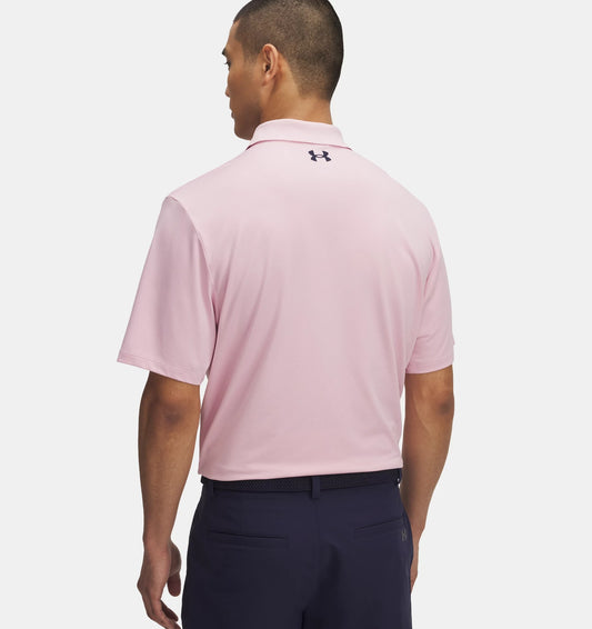 Under Armour Matchplay Golf Polo Shirt Men's (Prime Pink 647)