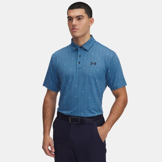 Under Armour Playoff 3.0 Print Polo Shirt Men's (Blue Navy 452)