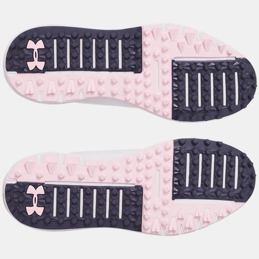 Under Armour Drive Fade Spikeless Golf Shoes Women's (White Prime Pink 101)