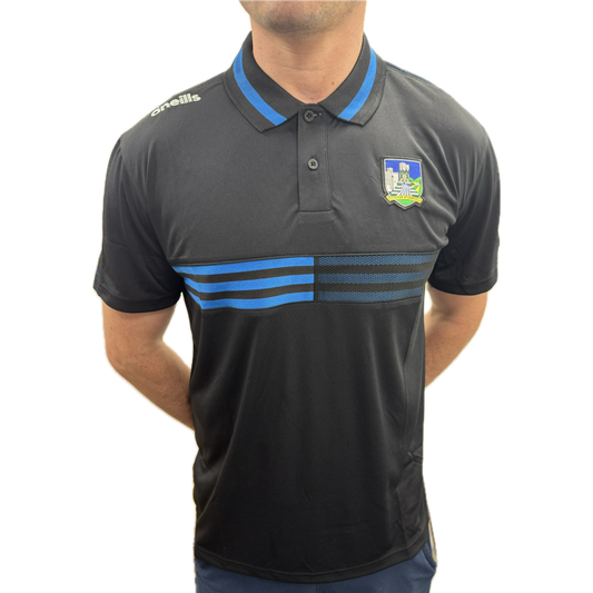 O'Neills Limerick GAA Nepal 061 Polo Shirt Men's (Black)