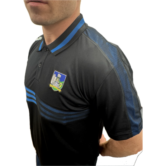 O'Neills Limerick GAA Nepal 061 Polo Shirt Men's (Black)