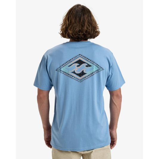 Billabong Crayon Wave T-Shirt Men's (Sky Blue BDJ0)