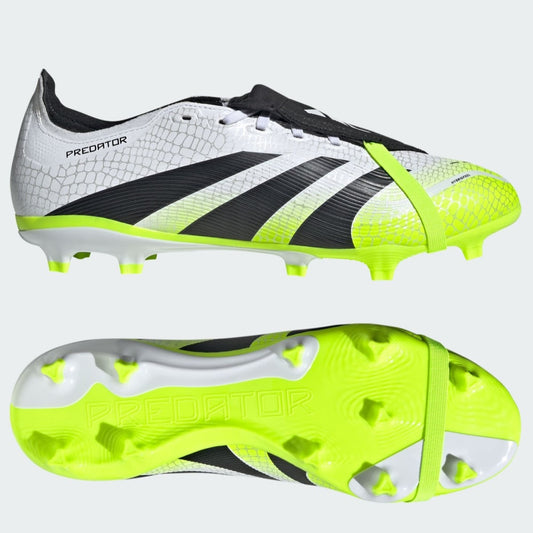 Adidas Predator League Fold Over Tongue FG Football Boots Men's (White Green JI1111)