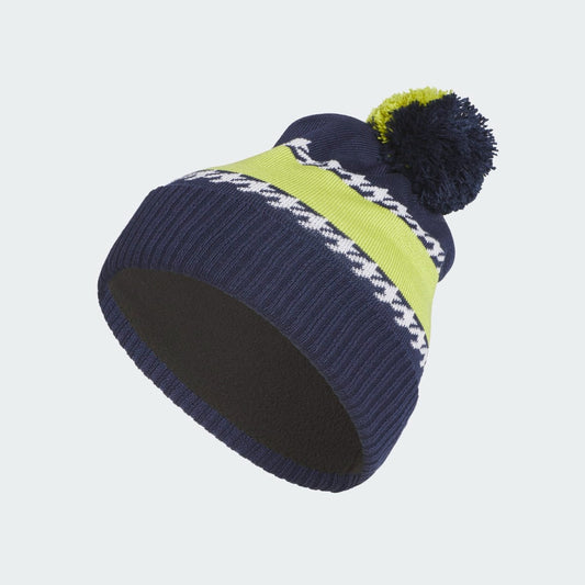 Adidas Cold Rdy 3 Stripes Pom Beanie Men's (Navy Green JX2350)
