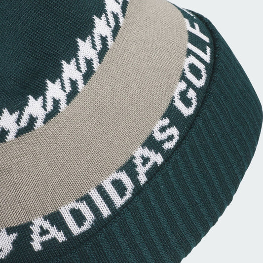 Adidas Cold Rdy 3 Stripes Pom Beanie Men's (Green JL5656)