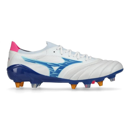 Mizuno Morelia Neo IV Beta Elite Mix Rugby Boots Men's (White Blue)
