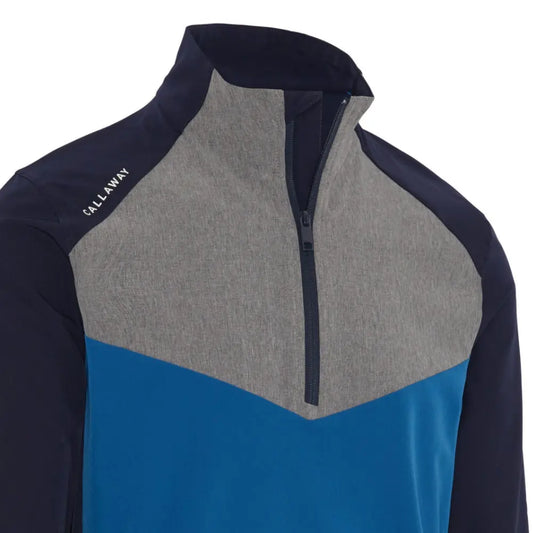 Callaway Half Zip Wind Jacket Men's (Navy Blue Grey Peacoat 410)
