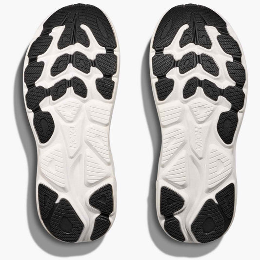 Hoka Clifton 10 Running Shoes Men's Wide (Black White)