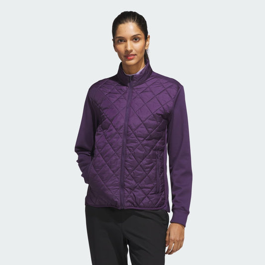 Adidas Ultimate365 Quilter Full Zip Jacket Women's (Aurora Plum JP3511)