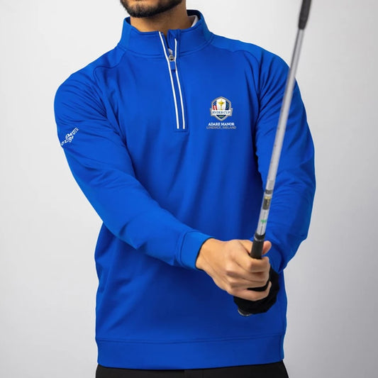 Glenmuir Ryder Cup 2027 Esk Half Zip Top Men's (Ascot Blue White)