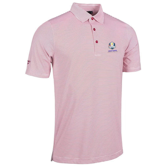 Glenmuir Ryder Cup 2027 Torrance Polo Shirt Men's (White Garnet)